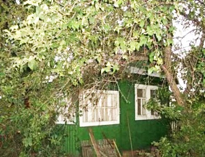 Участок с деревянным летним домом в Зубчаниновке